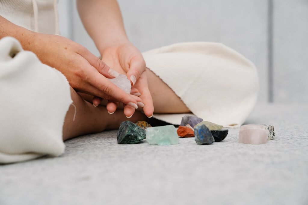 A Person Holding a Crystal